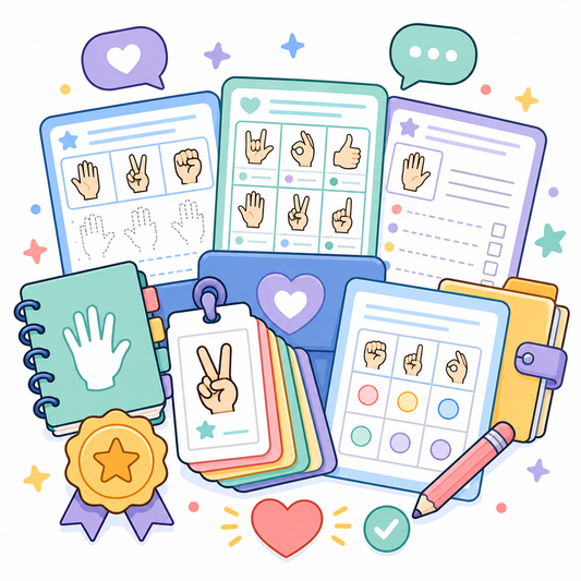 Sign Language Worksheets Bundle