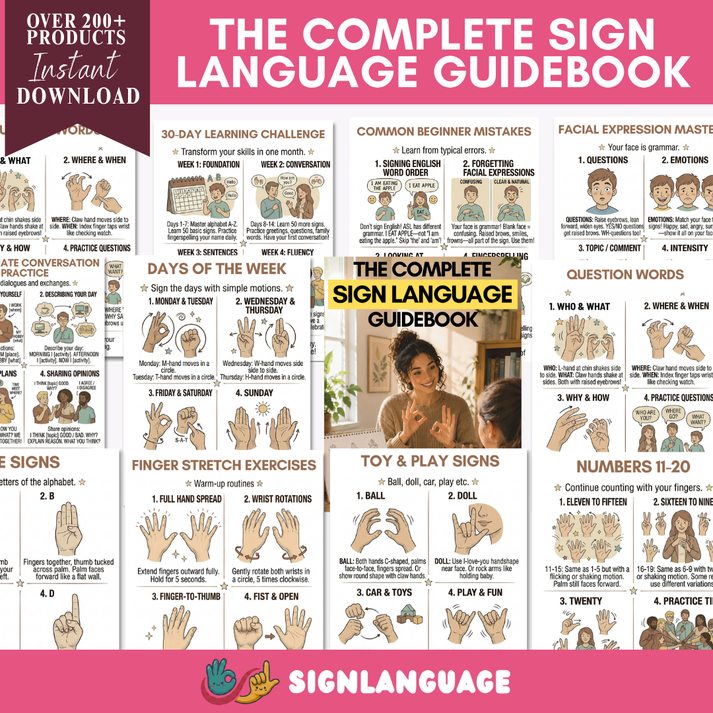 The Complete Sign Language Guidebook – StartSignLanguage