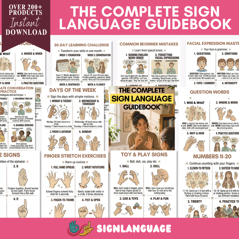 The Complete Sign Language Guidebook – StartSignLanguage