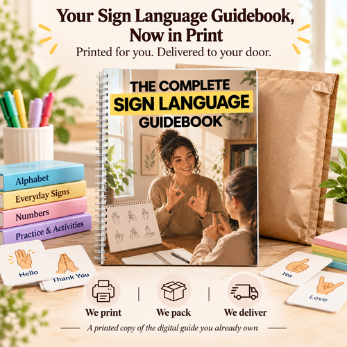 Sign Language Guidebook - Printing & Home Delivery